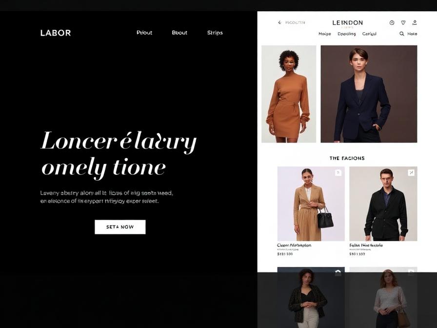 Luxury Storefront — E-Commerce Concept